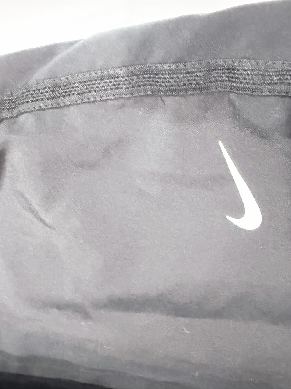 Nike Men’s Black Athletic Shorts with White Swoosh